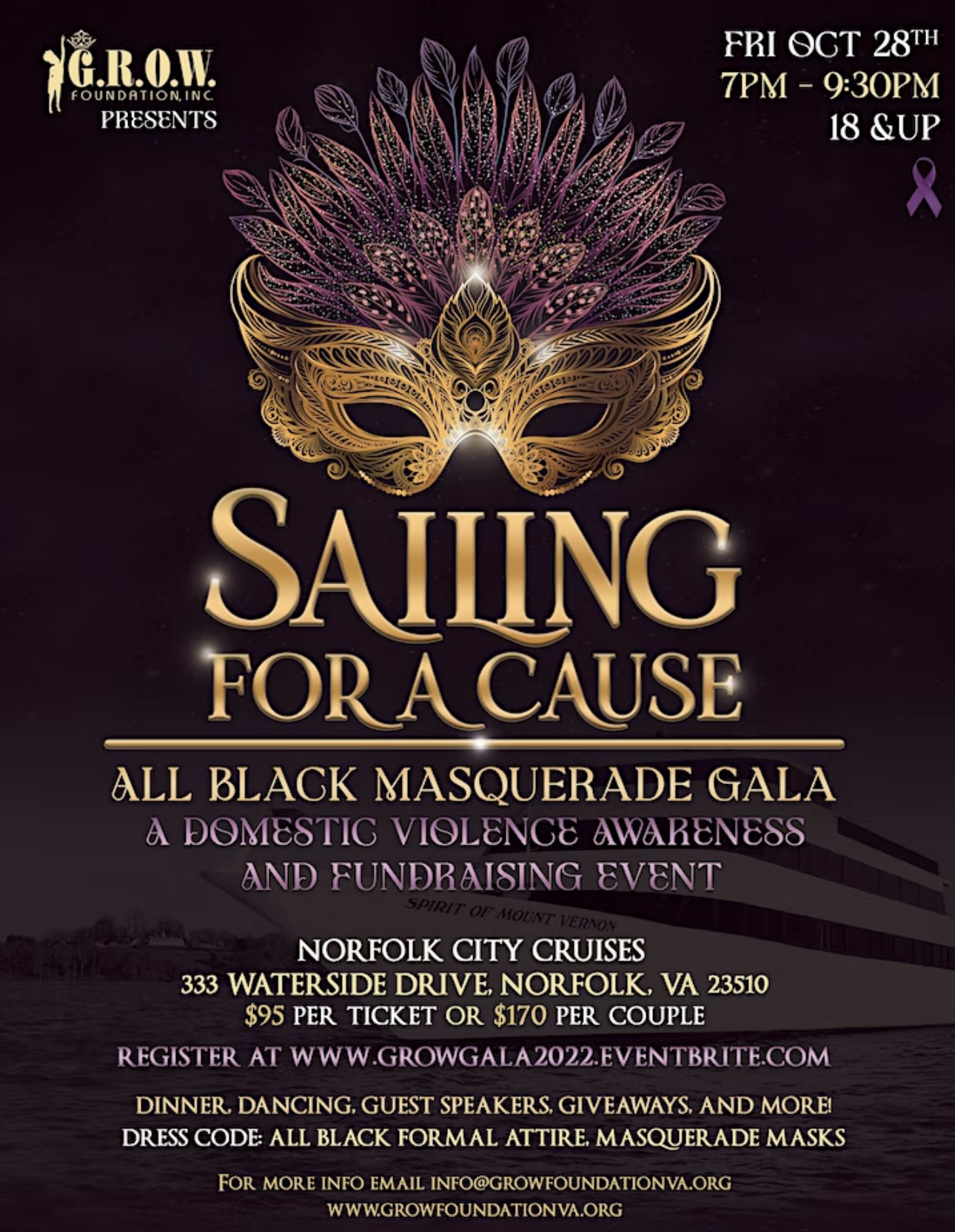 Sailing For A Cause flyer