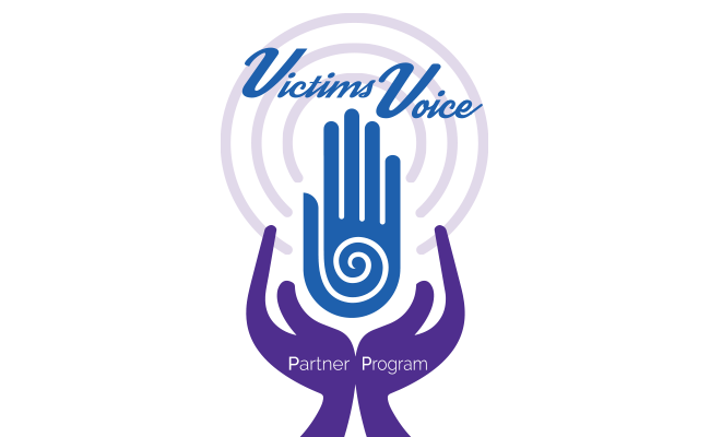 Improper use of VictimsVoice Partner member logo - do not chang ethe colors